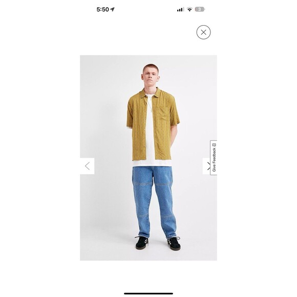 NWOT Urban Outfitters Geo Print Short-Sleeve Foulard Medium - Picture 1 of 4